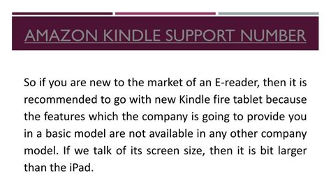 Kindle Support Number