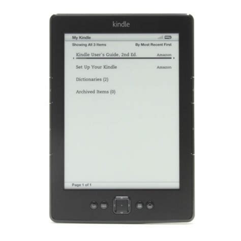 Read Kindle Users Guide Touch 