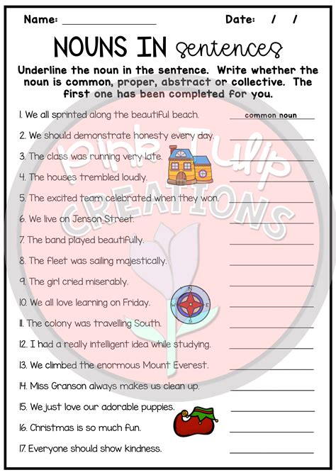 Kinds Of Nouns Exercise Learn And Practice English Kinds Of Nouns Worksheet - Kinds Of Nouns Worksheet