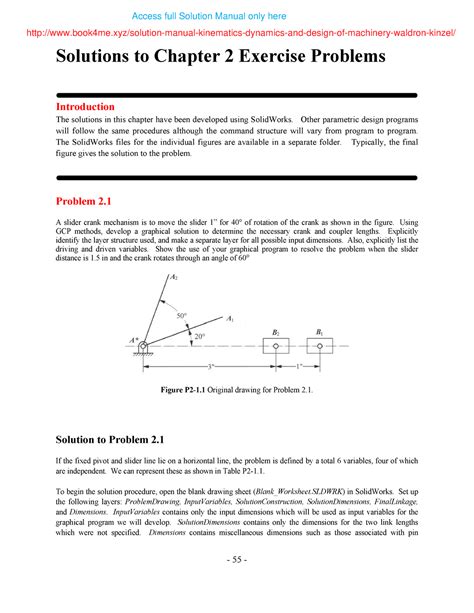 kinematics dynamics of machinery 3rd edition solution