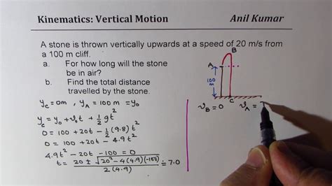 Kinematics Examples Vertical Motion With Solutions Worksheets Vertical Motion Worksheet - Vertical Motion Worksheet