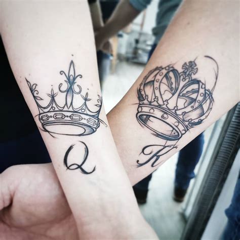 King And Queen Tattoos   100 Beautiful King And Queen Tattoos For Couples - King And Queen Tattoos
