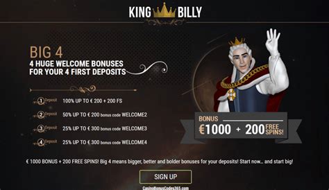 king billy casino code lels canada