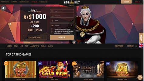 king billy casino sign up code Bestes Casino in Europa