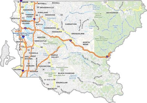 king county washington map