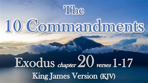 King James Ten Commandments