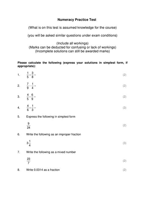 kingston university for numeracy test for nursing
