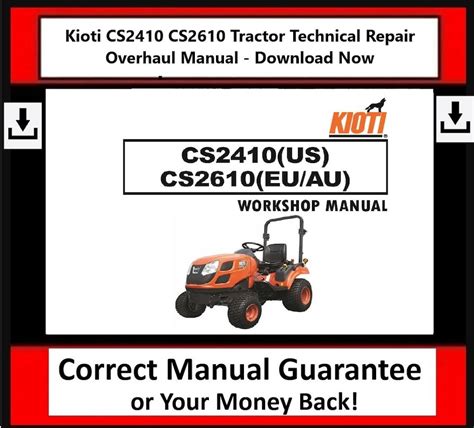kioti tractor service manual