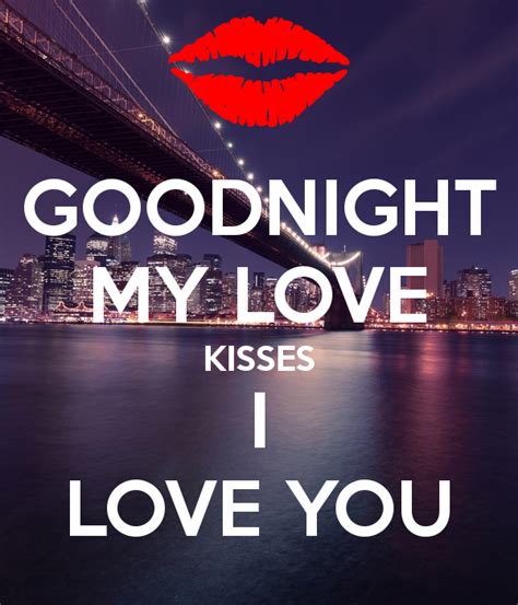 kiss him goodnight