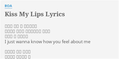 kiss is on my lips lyrics
