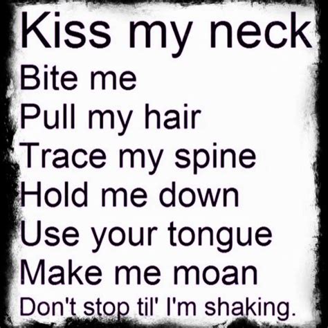 kiss me on my neck