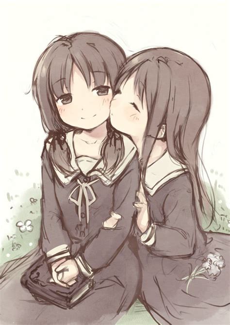 kiss on cheek anime