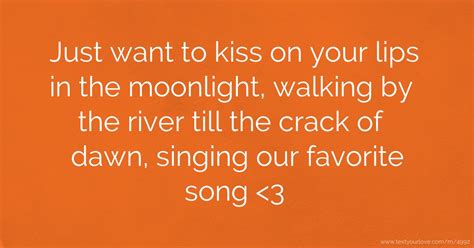 kiss on your lips in the moonlight lyrics