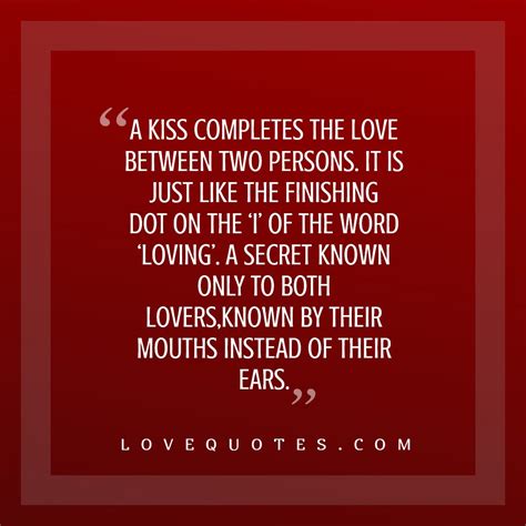kiss quotes love