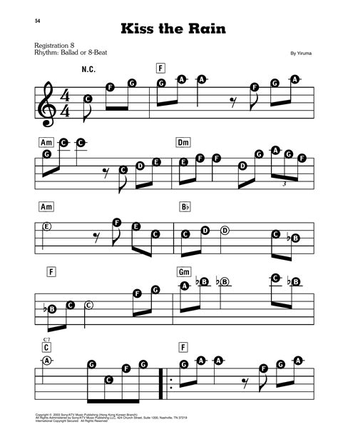 kiss the rain cello sheet music for beginners