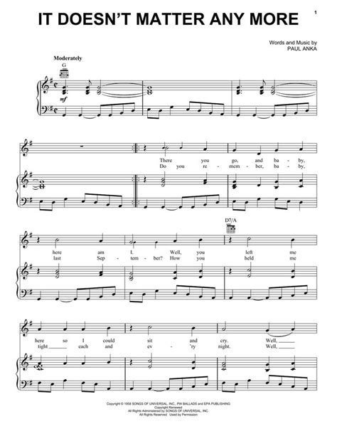 kissing doesnt feel good anymore sheet music