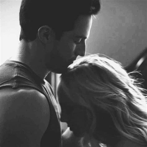kissing his chest gif black and white pictures