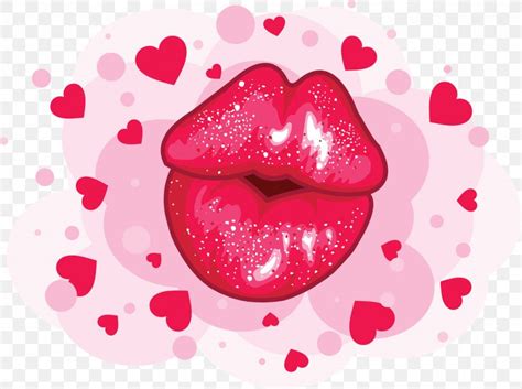 kissing lips cartoon pic