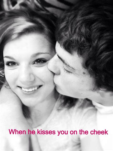 kissing someone on the cheek meaning quotes