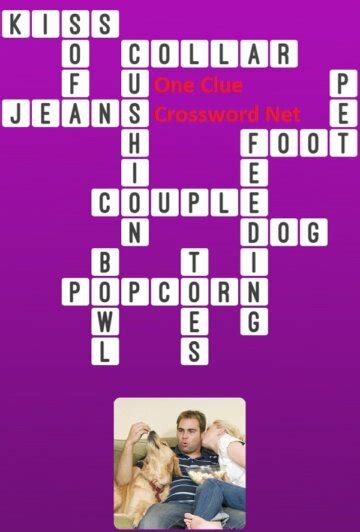kissing-related crossword clue answer