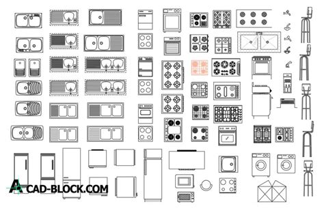Kitchen Cad Block Free Download For Autocad Dwg Block Kitchen Design - Block Kitchen Design