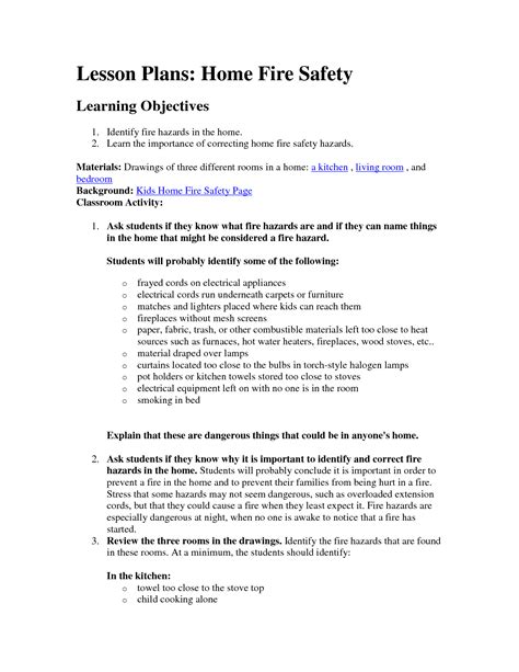 Kitchen Fire Safety Lesson Plan Study Com Kitchen Safety Lesson Plans - Kitchen Safety Lesson Plans