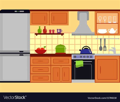 Kitchen Room Vector