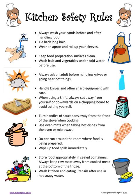 Kitchen Safety Rules Kids Cooking Activities Kitchen Safety Lesson Plans - Kitchen Safety Lesson Plans