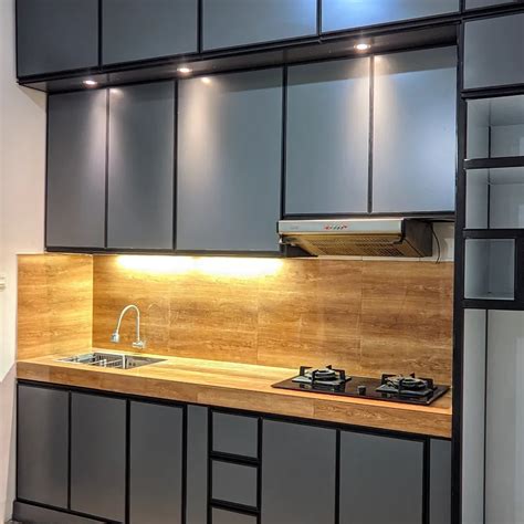 Kitchen Set Aluminium Acp  5 Model Kitchen Set Aluminium Acp Yang Minimalis - Kitchen Set Aluminium Acp
