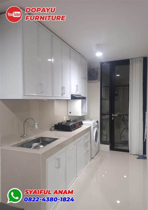 Kitchen Set Aluminium Acp Putih Telur Dan Pembuatan Kitchen Set Aluminium Rafif Teknik Foto - Kitchen Set Aluminium Rafif Teknik Foto