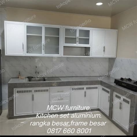 Kitchen Set Aluminium Putih Tokopedia Kitchen Set Aluminium Putih - Kitchen Set Aluminium Putih