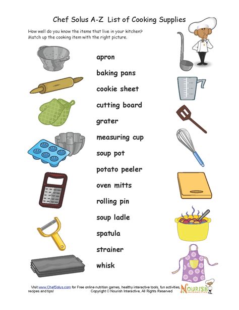 Kitchen Tools And Equipment Worksheet Live Worksheets Kitchen Tools Worksheet - Kitchen Tools Worksheet