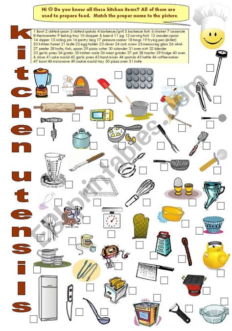 Kitchen Tools Worksheet Mdash Db Excel Com Tools Of Science Worksheet - Tools Of Science Worksheet