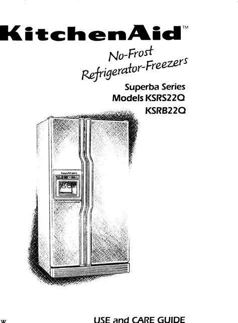 kitchenaid superba refrigerator manual