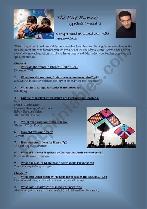 Full Download Kite Runner Questions And Answers 