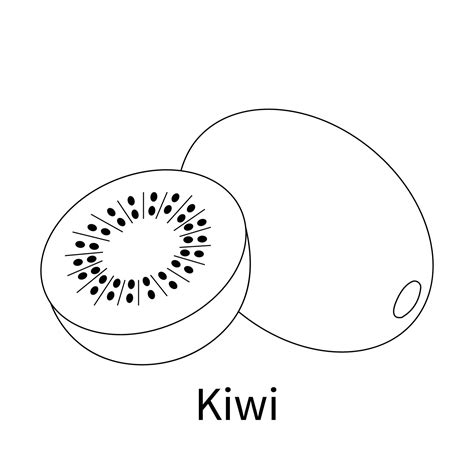 kiwi Coloring Page