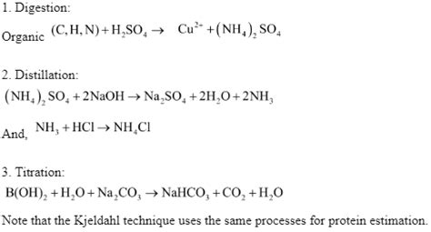 Kjeldahl Method Formula