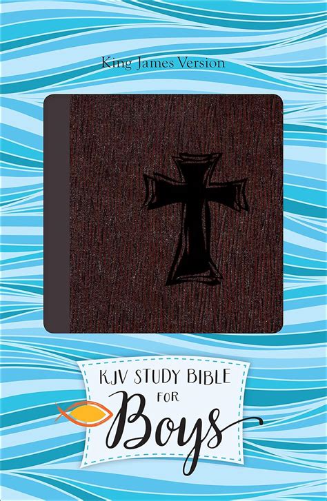 Full Download Kjv Study Bible For Boys Autumn Bark Cross Design Duravella 