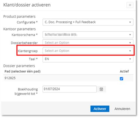 klantengroepen bepalen