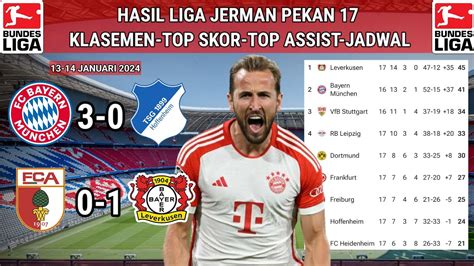 Klasemen Liga Jerman Pekan Ke-13: Bayern Munchen Kalahkan