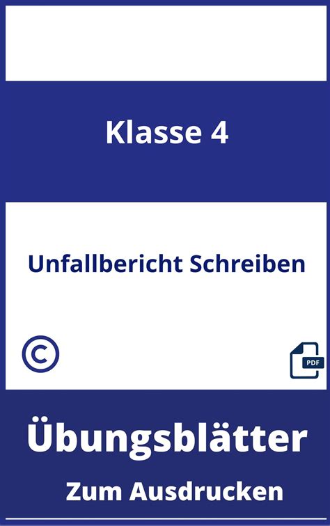 Full Download Klasse Arbeitsblatt Unfallbericht Schreiben 4 Epub Archive Online