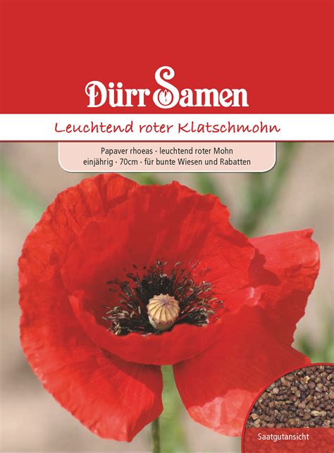 klatschmohn samen ausbreitung