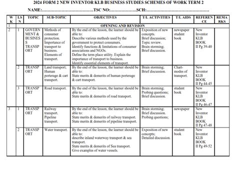 klb business form 2