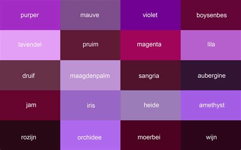 kleur purper
