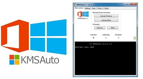 KMSAuto++ activating Windows and Office