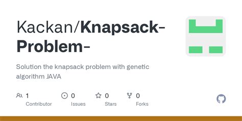 Knapsack Genetic Java Source Code