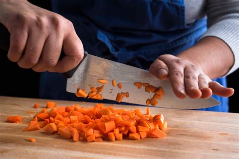 Knife Cutting Vegetables