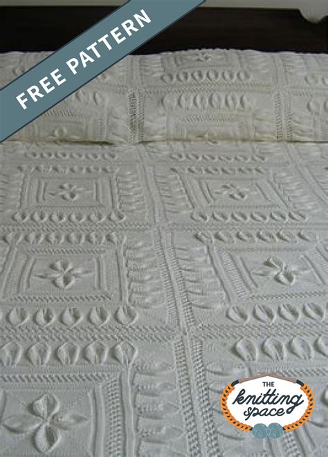 knitting bedspread pattern