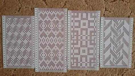 Knitting Machine Punch Card Pattern