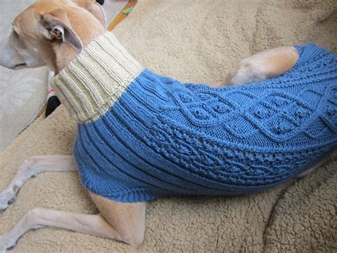 Knitting Pattern Dog Coat Greyhound